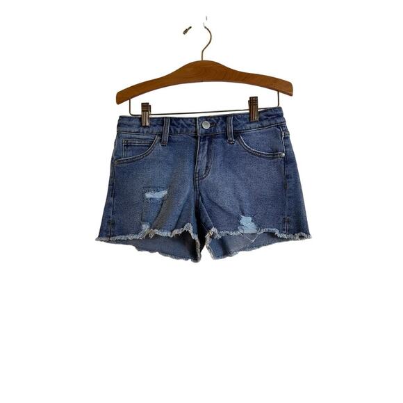 ART CLASS Girl’s Distressed Cut Off Jean Shorts / Size: L 10-12 - Picture 1 of 7